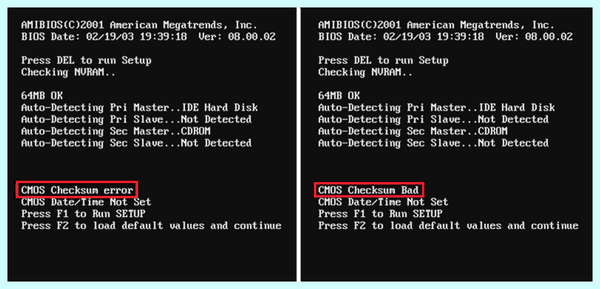 Cmos error что это