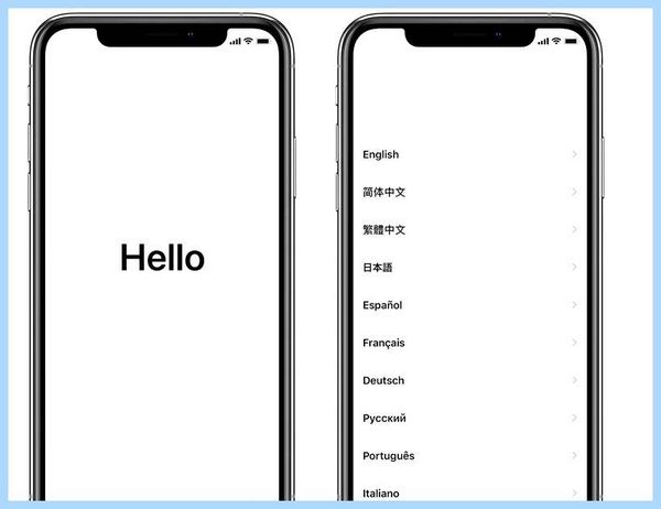 Continue setup on iphone перевод на русский