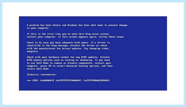 Crash dump синий экран windows 7