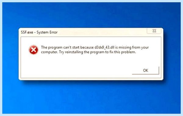 D3dx9 43 dll отсутствует