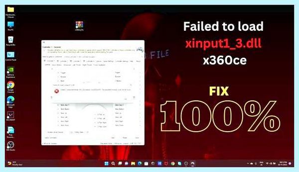Failed to load xinput1 3 dll