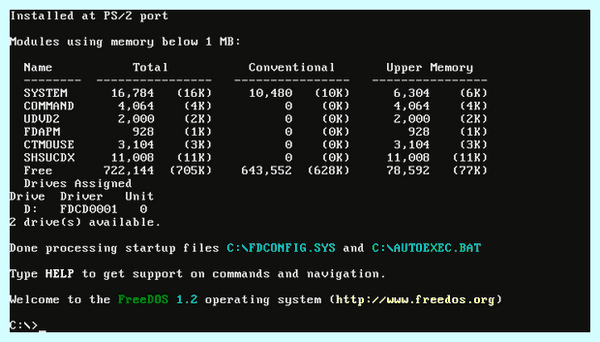 Free dos или windows