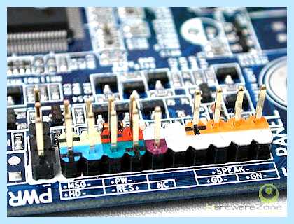 Front panel header