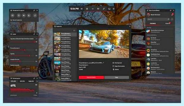 Game bar windows 10 скачать