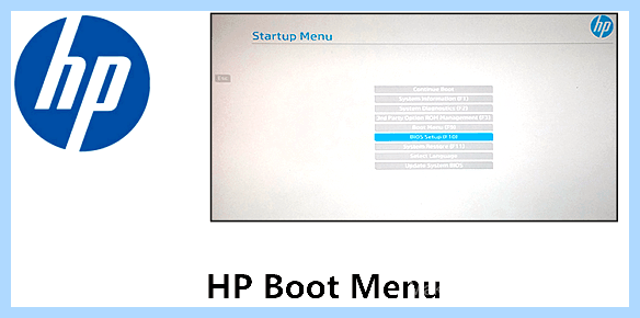 Hp boot menu