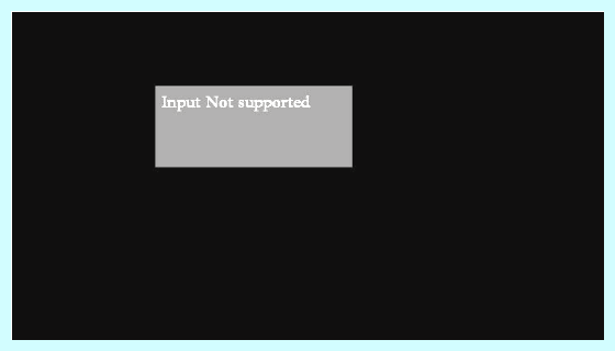 Input not supported при запуске
