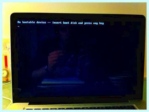 Insert boot disk and press any key