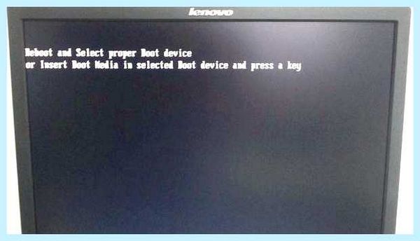 Insert boot media in selected device