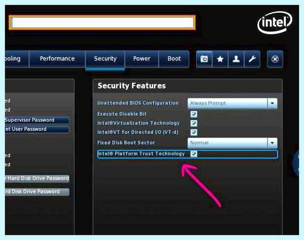 Intel platform trust что это