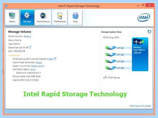 Intel rst driver