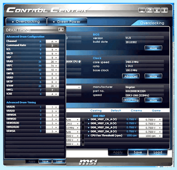 Msi control center