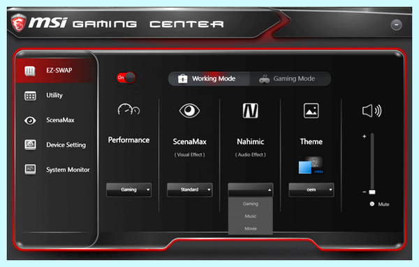 Msi gaming center