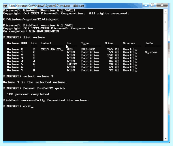 Ntfs to fat32