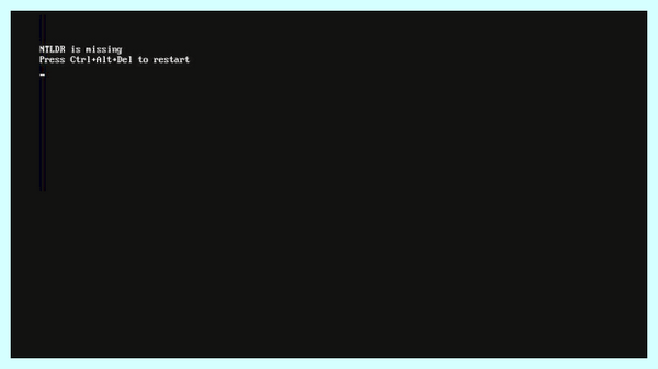 Ntldr is missing