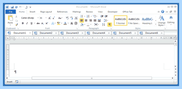 Office tab center