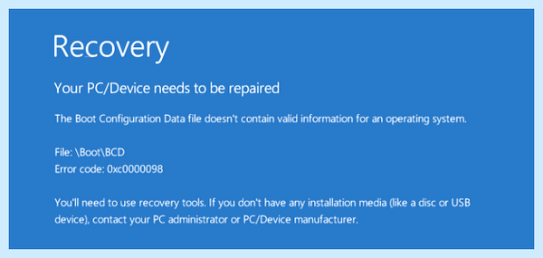 Pc device needs to be repaired