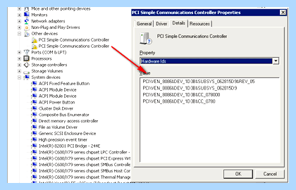Pci controller simple communications что это
