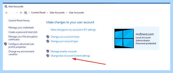 Turn off windows uac