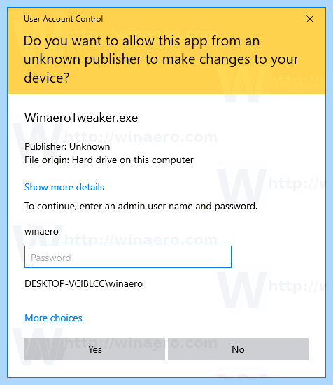 Uac win 10
