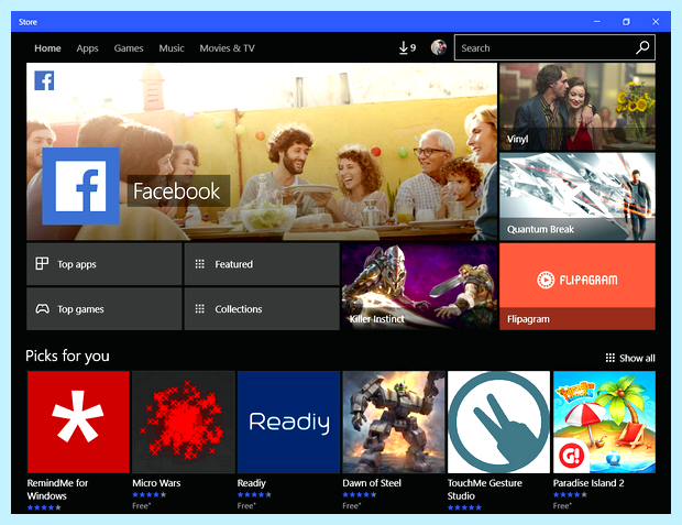 Windows 10 магазин