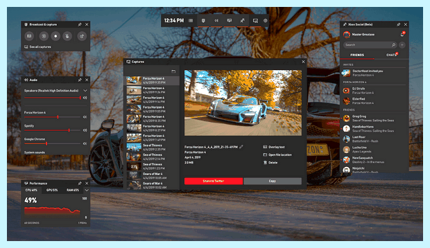 Xbox game bar windows 10